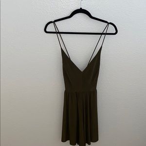 Zara Green Crossback Romper - Small
